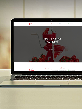 Hassel Salça Makinası Web Tasarımı